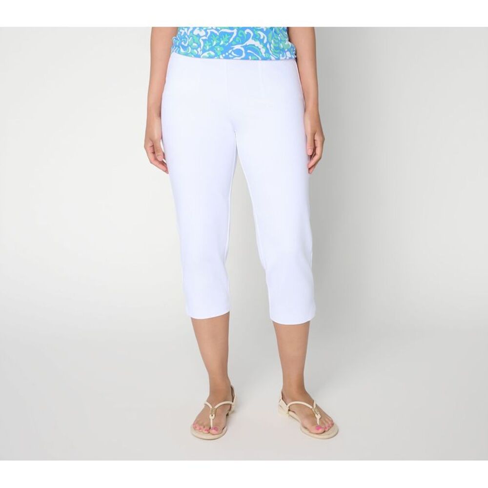 Susan Graver Women's Petite Pants PM Make Your Selection: Weekend White A728321